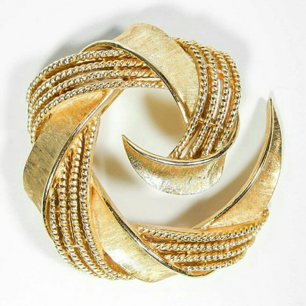 1960s Trifari Crown Brooch, Vintage